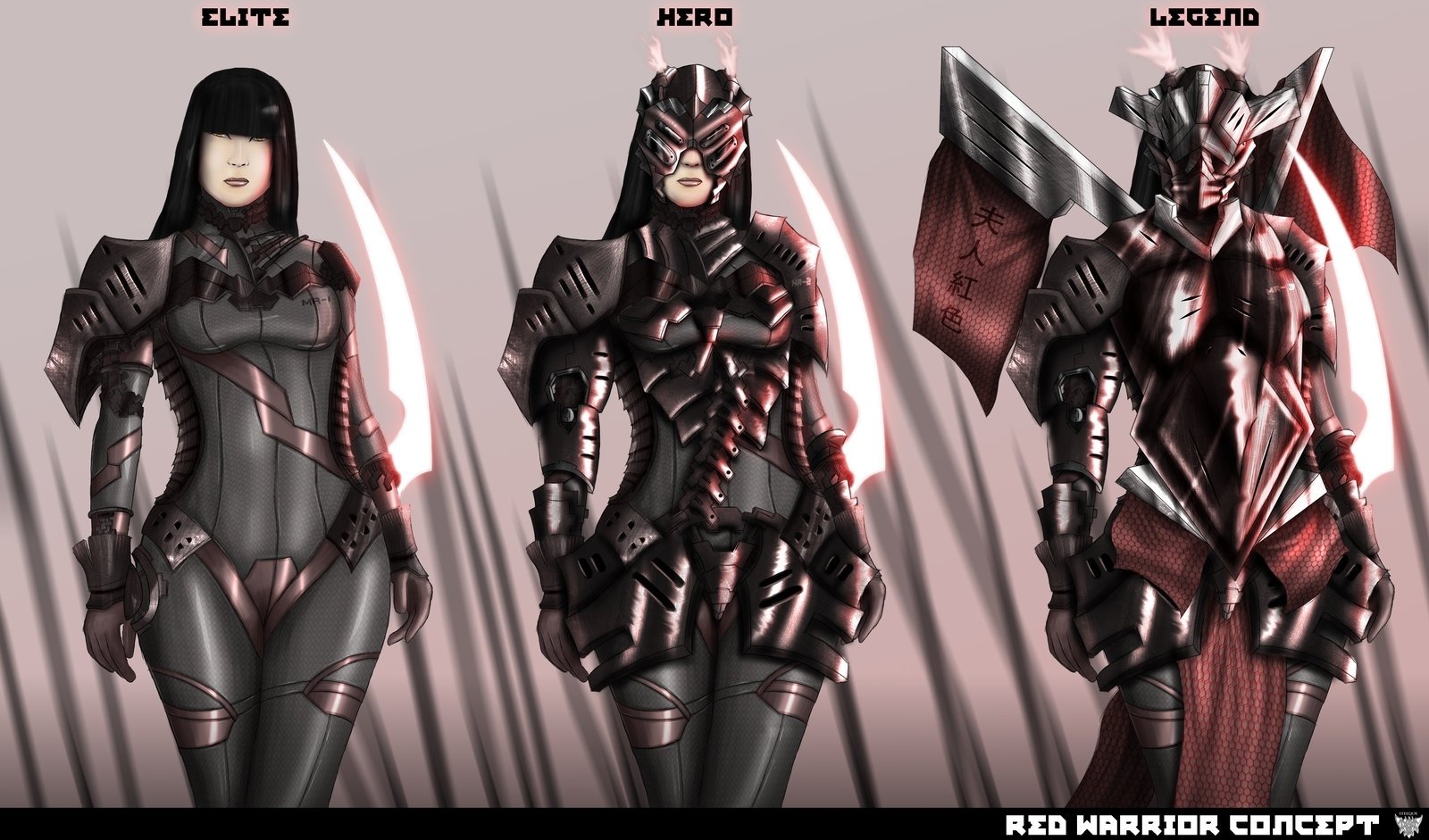 Download Video Game Red Warrior Concept Art