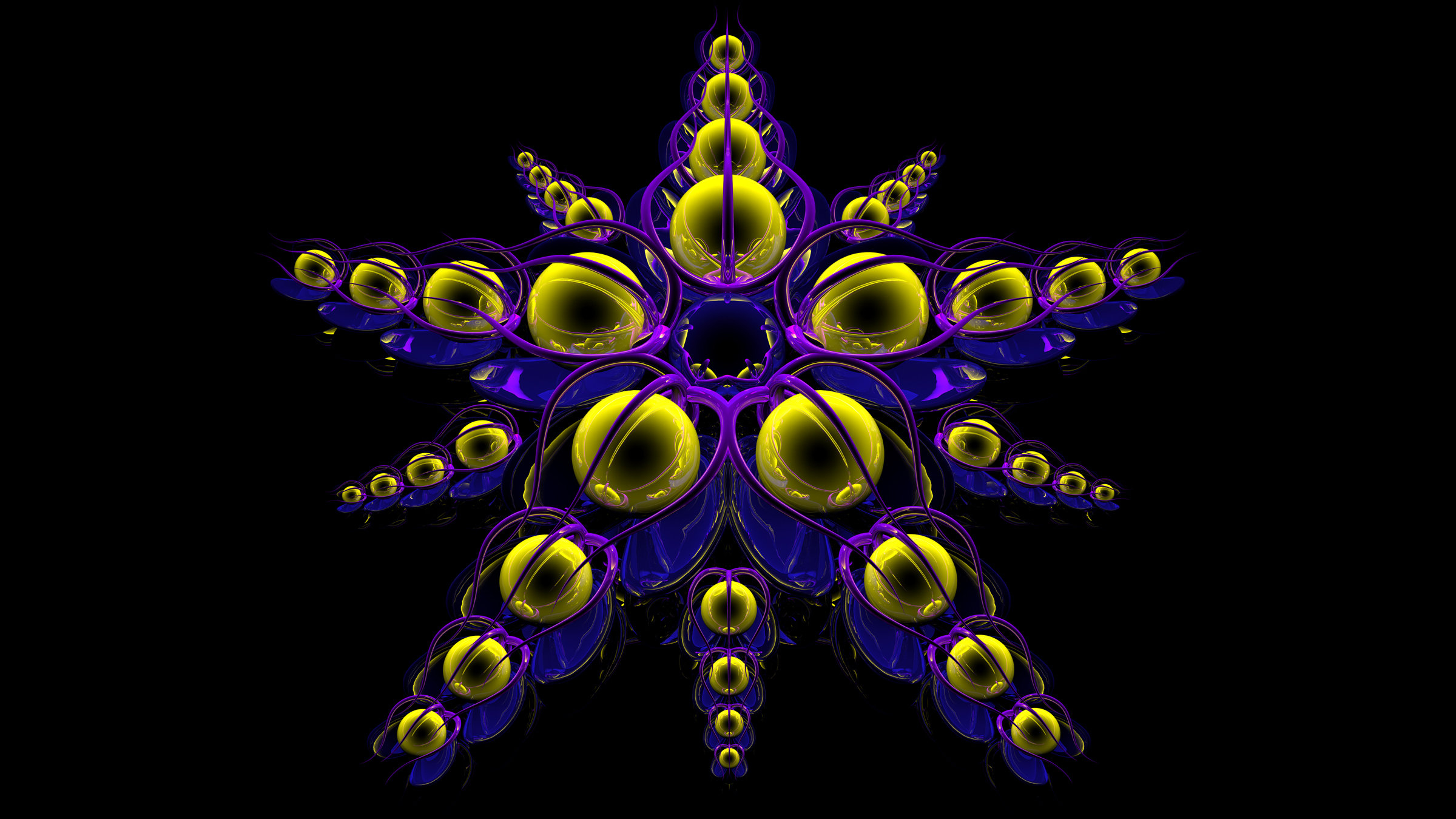 golden snowflake 2 by SETI_CruncherXy
