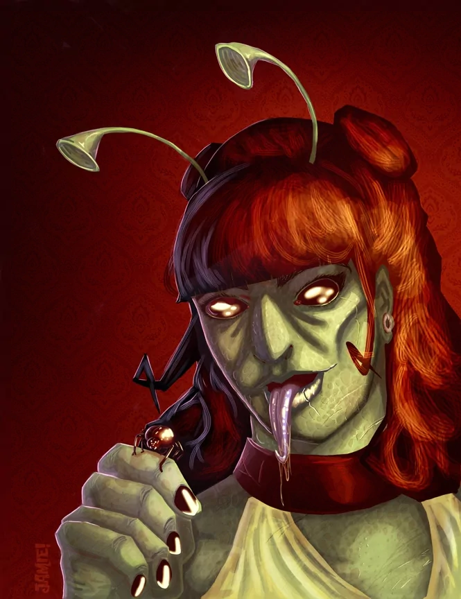  Alien Pin Up by jamieboylan