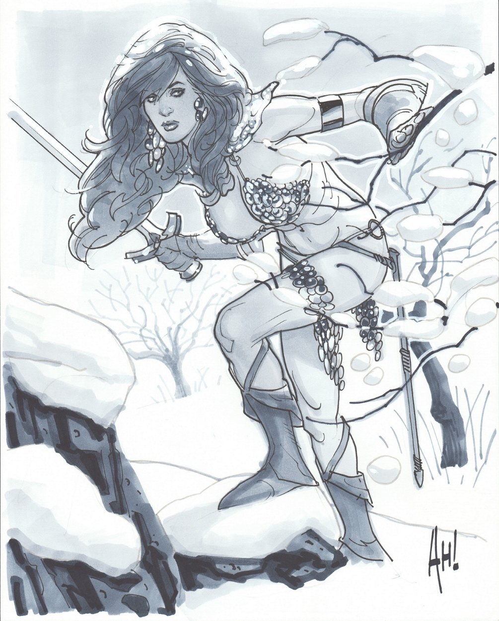 Download Comic Red Sonja Art