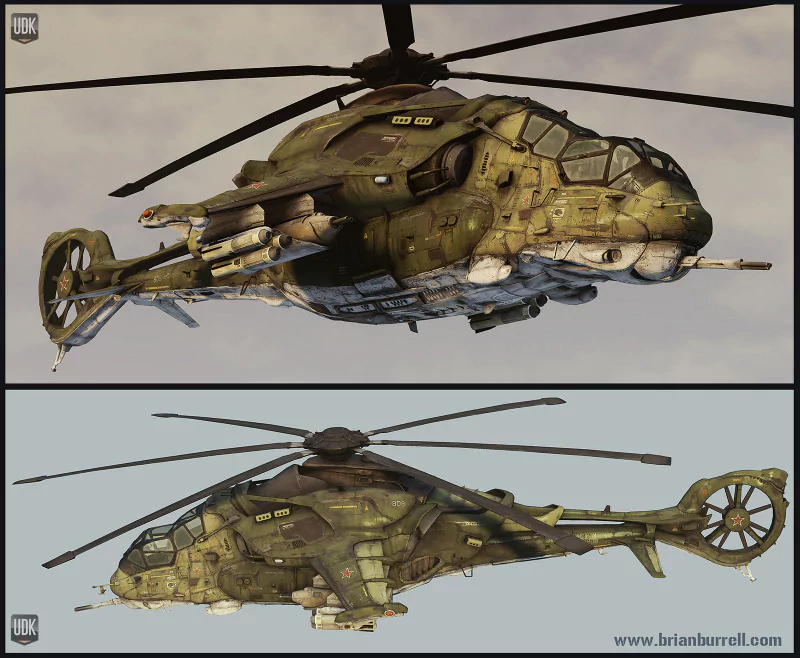 military helicopter Image
