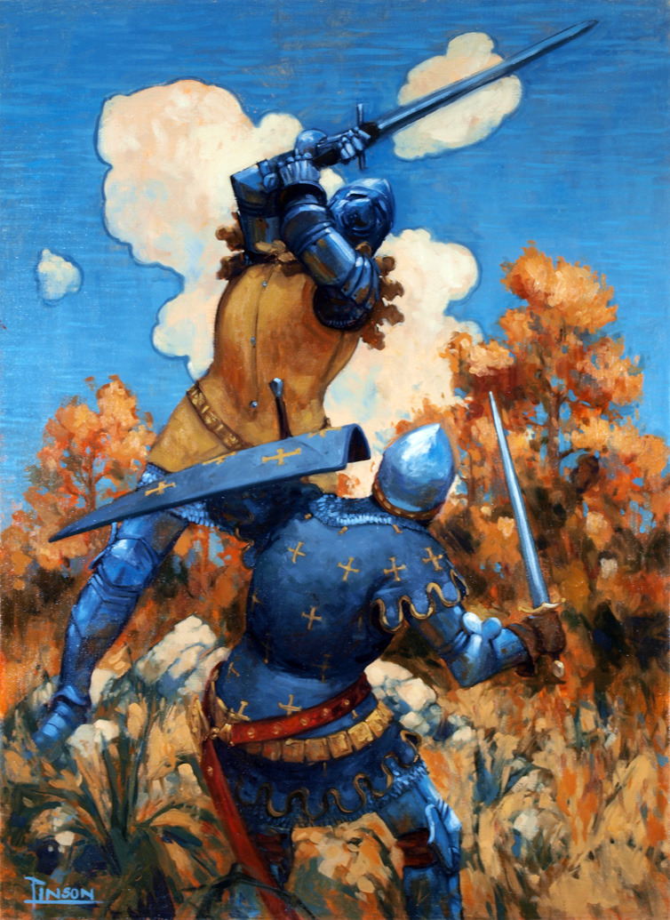 Fantasy Warrior Art by Ugo Pinson