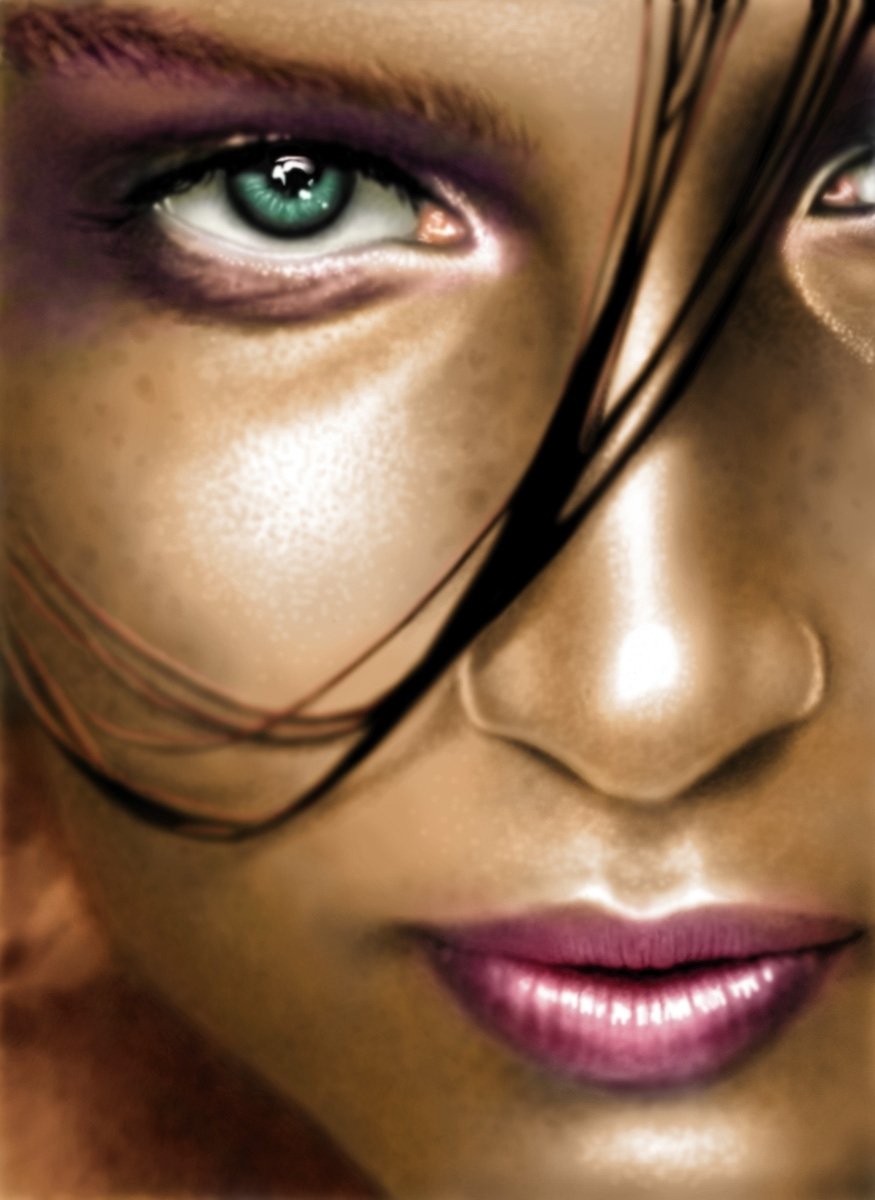 Download Woman Face Art