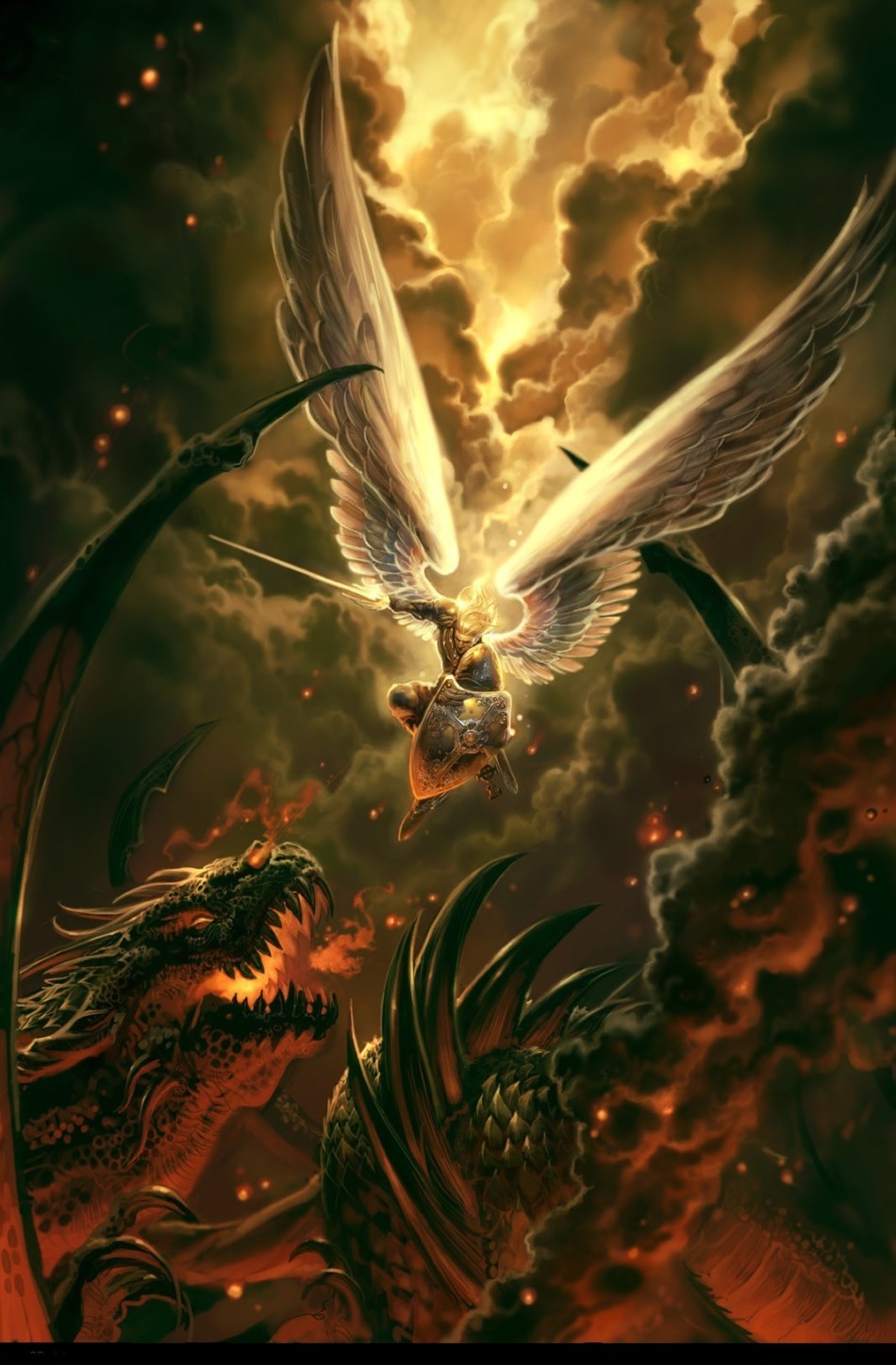 angel vs dragon