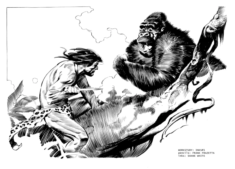  Frazetta Workstudy by shanewhite