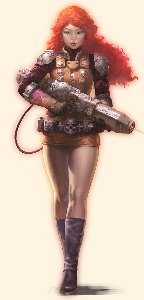 Sci Fi Women Warrior Art