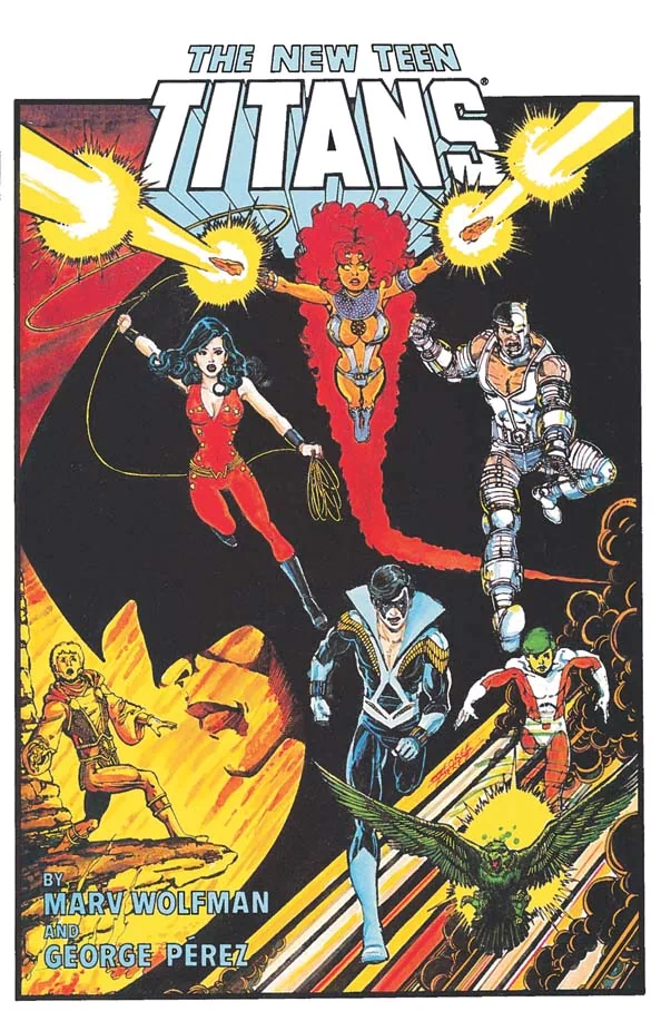 Jericho (DC Comics) Raven (DC Comics) Beast Boy Dick Grayson Nightwing Cyborg (DC Comics) Starfire (DC Comics) Donna Troy Wonder Girl Comic Teen Titans Image