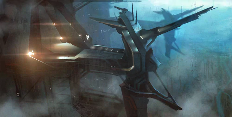 Sci Fi landscape architecture concept art futuristic Image