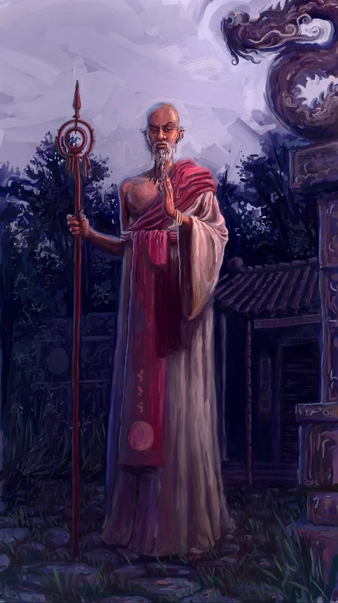  blood moon monk by CAS