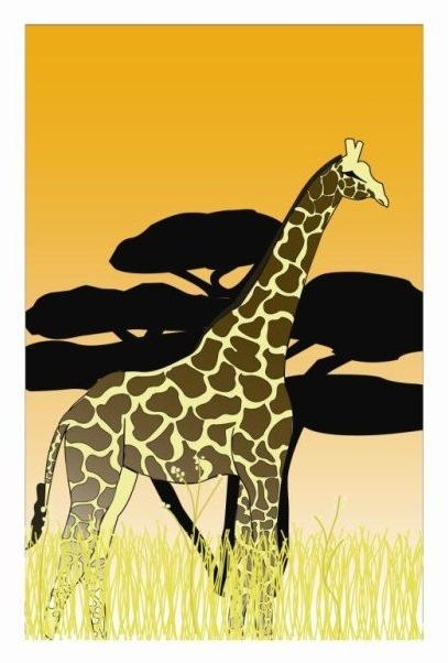Giraffe Art by NatashaThompson
