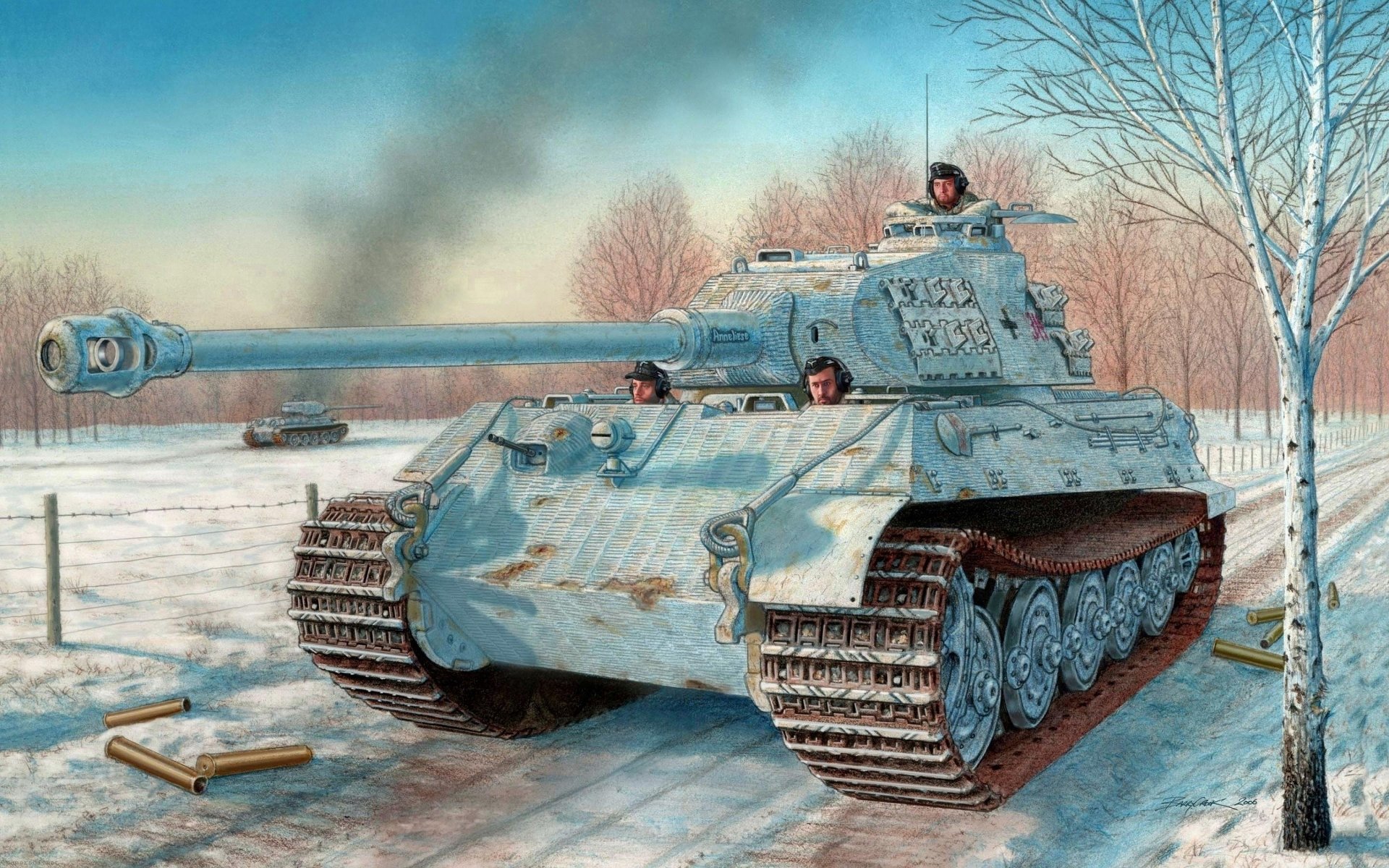 concept art and main battle tank