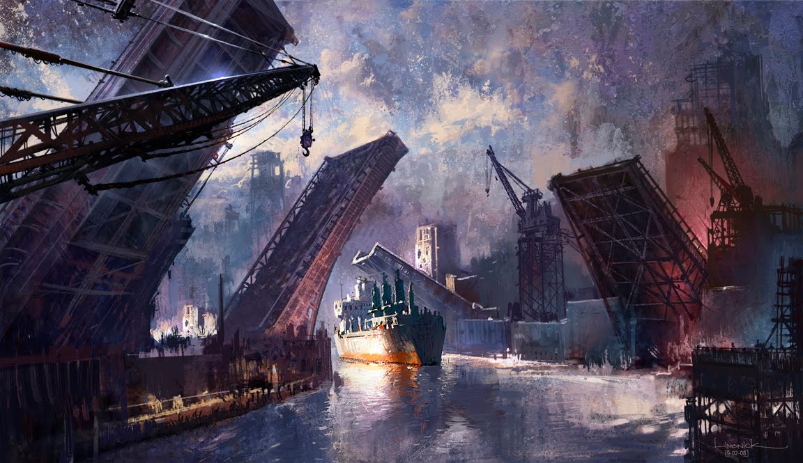 Fantasy Harbor Art by Aaron  Limonick