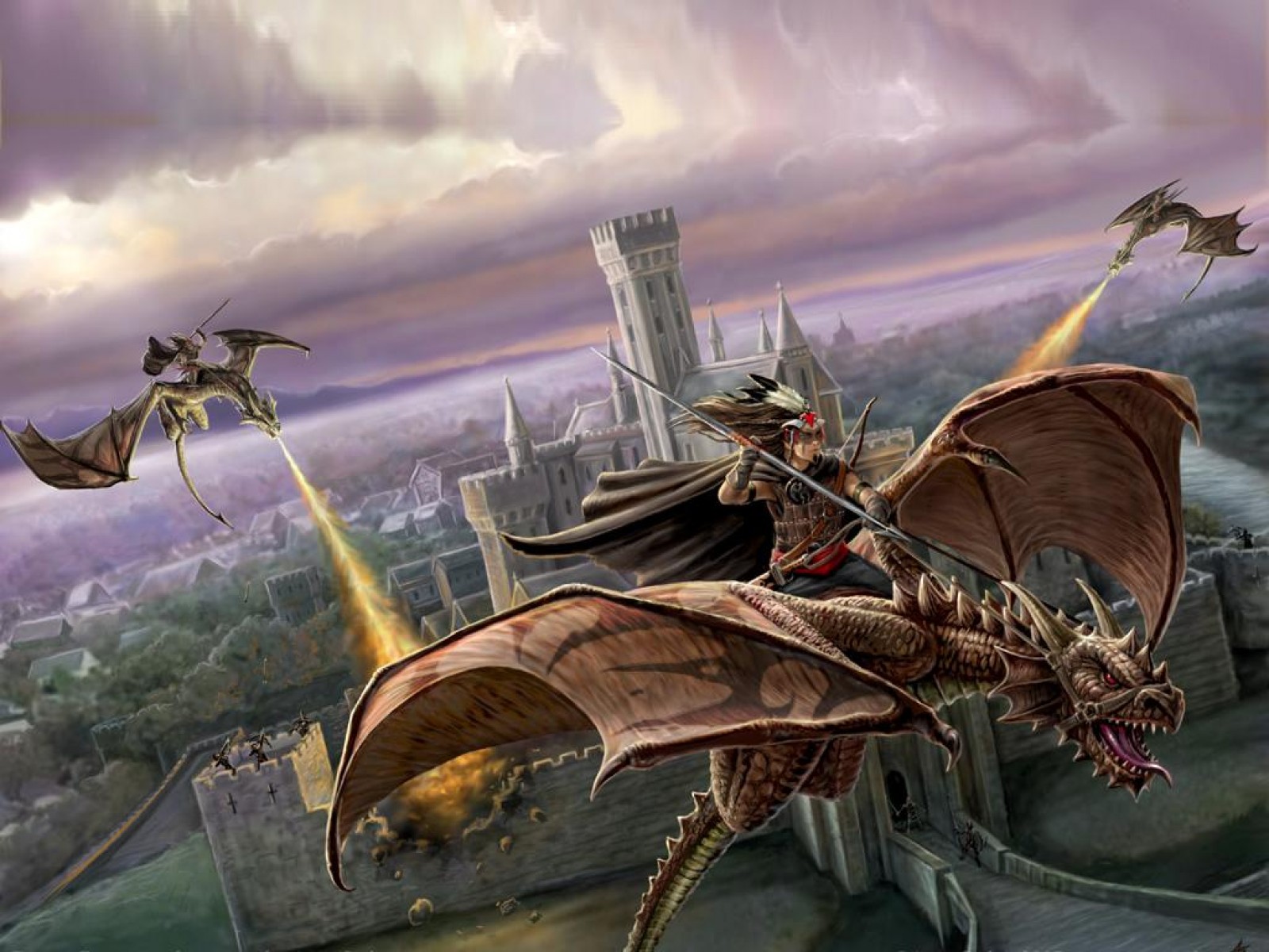 View, Download, Rate, and Comment on this Fantasy Battle Art by Anne Stokes...