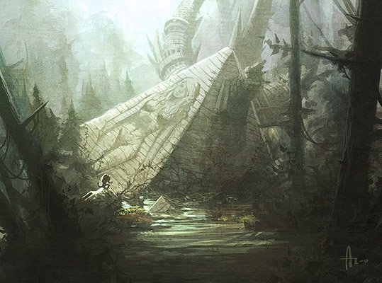 Download Paizo Fantasy Landscape Ancient Ruin Forest Fantasy Landscape Art