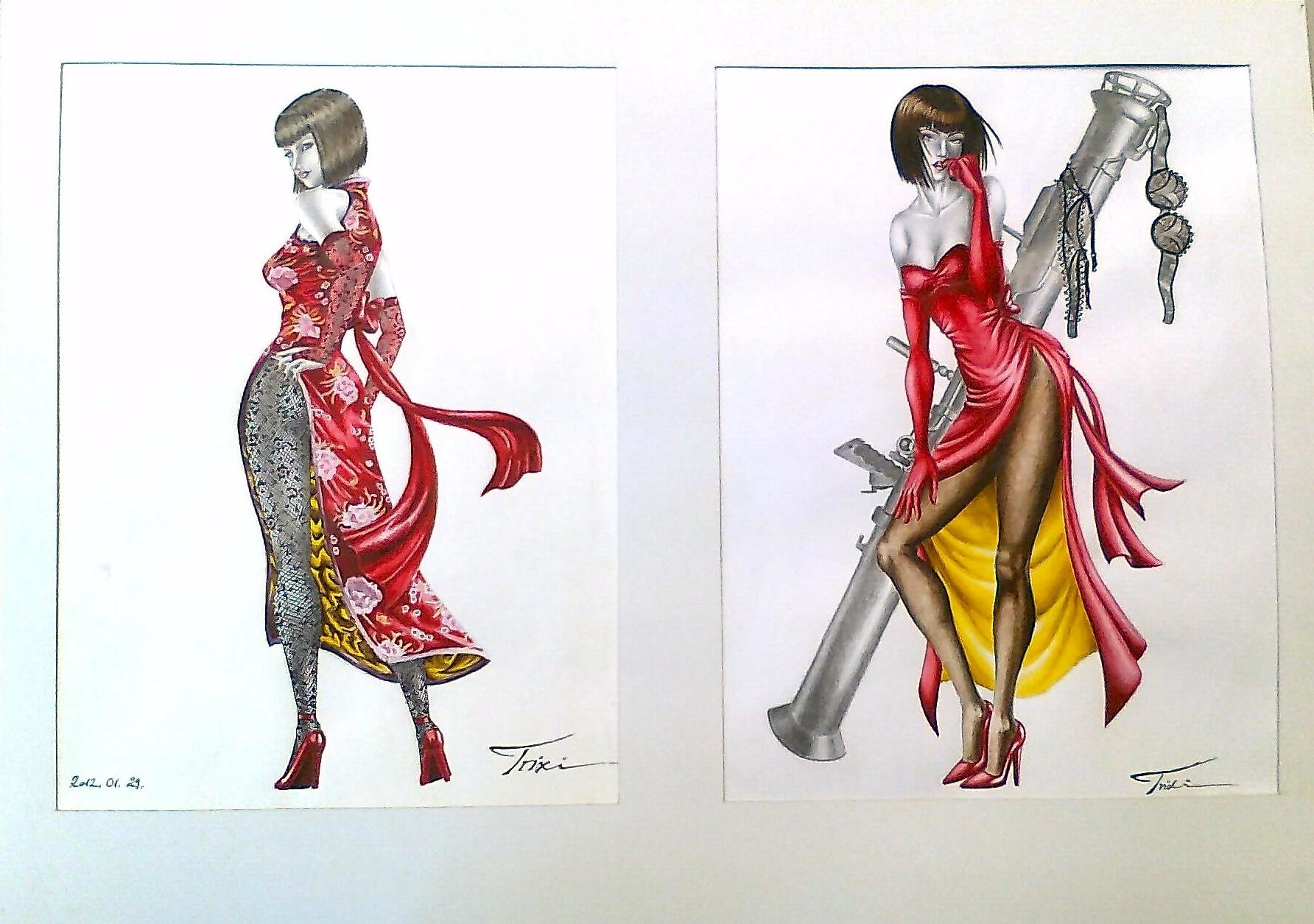 Exhibition works by Trix92