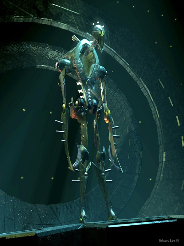 Download Sci Fi Robot Futuristic Alien Cybernetic Art