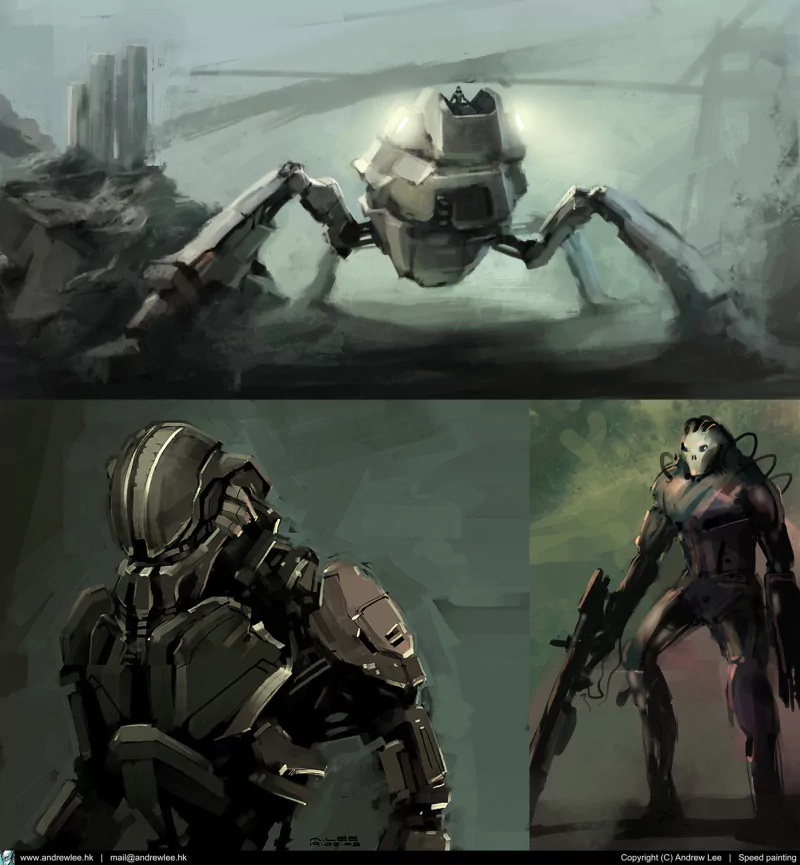  Speed painting by andrewlee