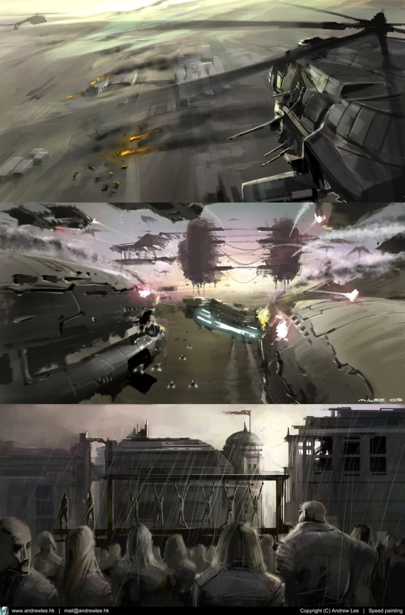  Speed painting by andrewlee
