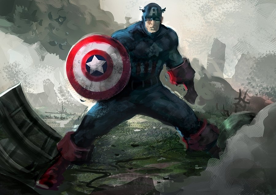 Download Comic Captain America Art