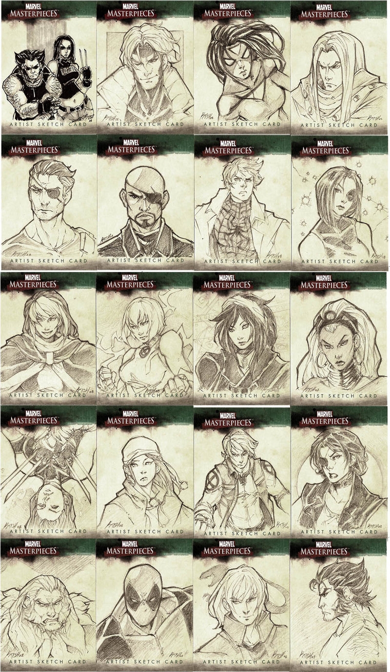 Marvel Sketch Cards 1  by katsh