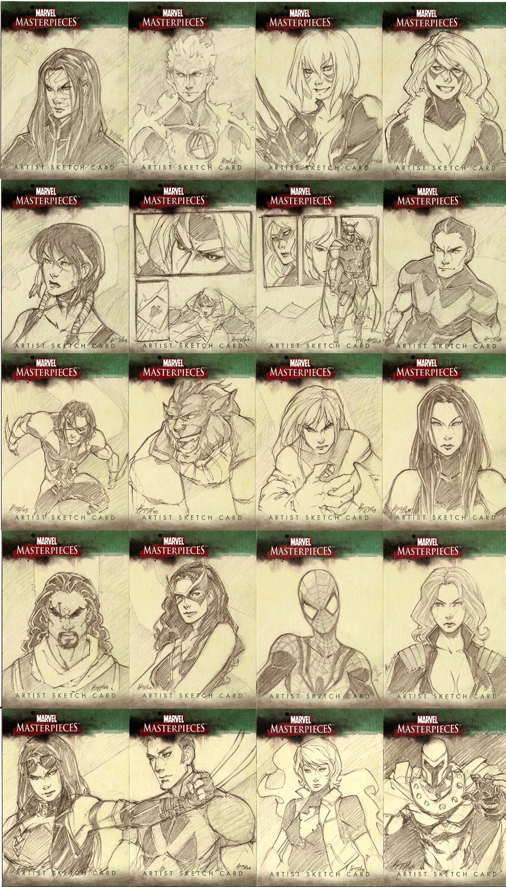 Marvel Sketch Cards 3  by katsh