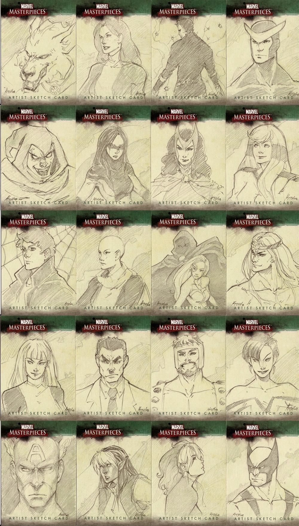 Marvel Sketch Cards 5  by katsh