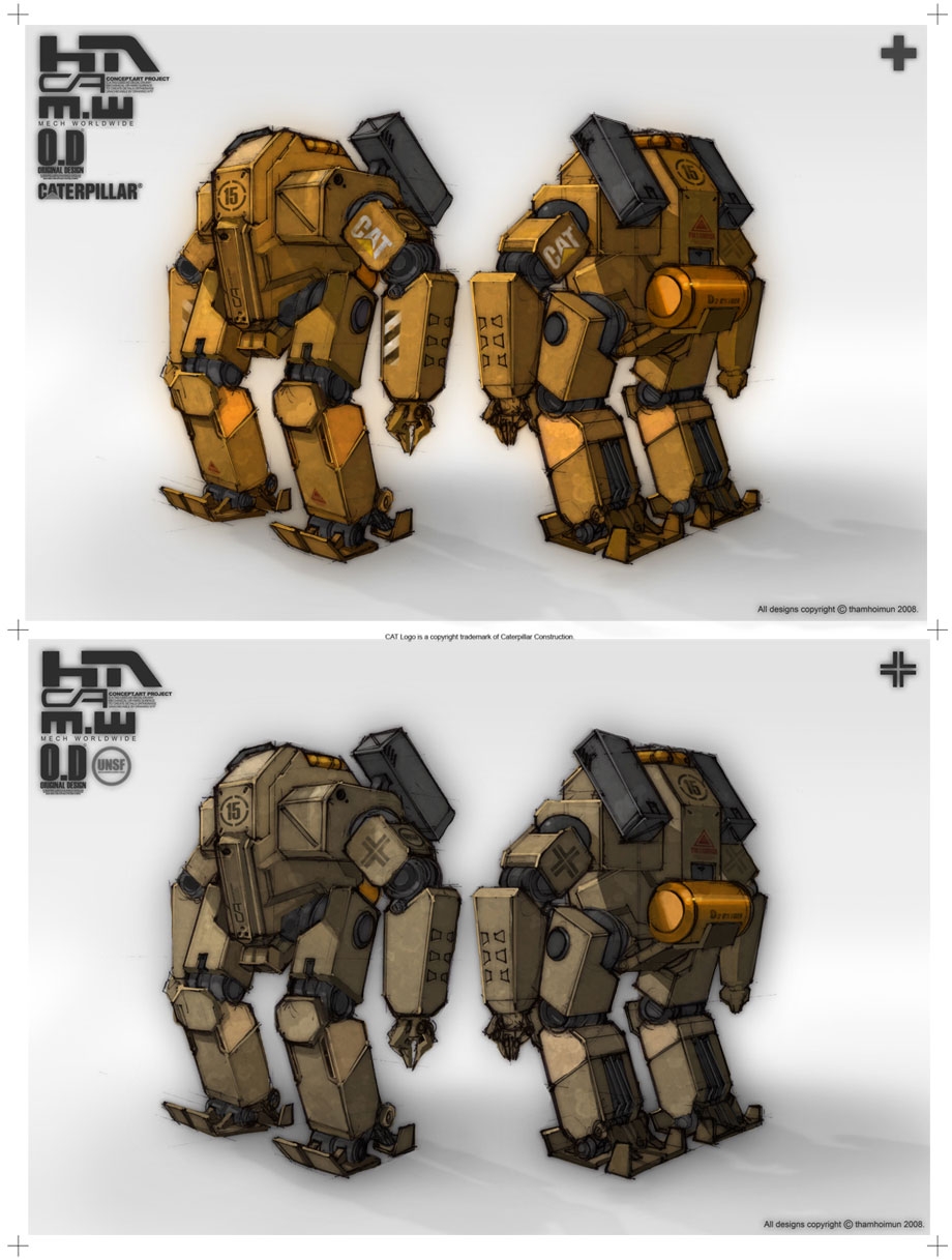 Mass Produced Mecha Suits  by Numioh
