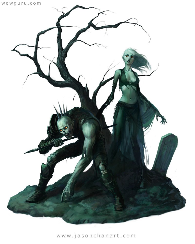 Zombie Fantasy Art Art Series: Soul Shackled Zombie Foundations Art