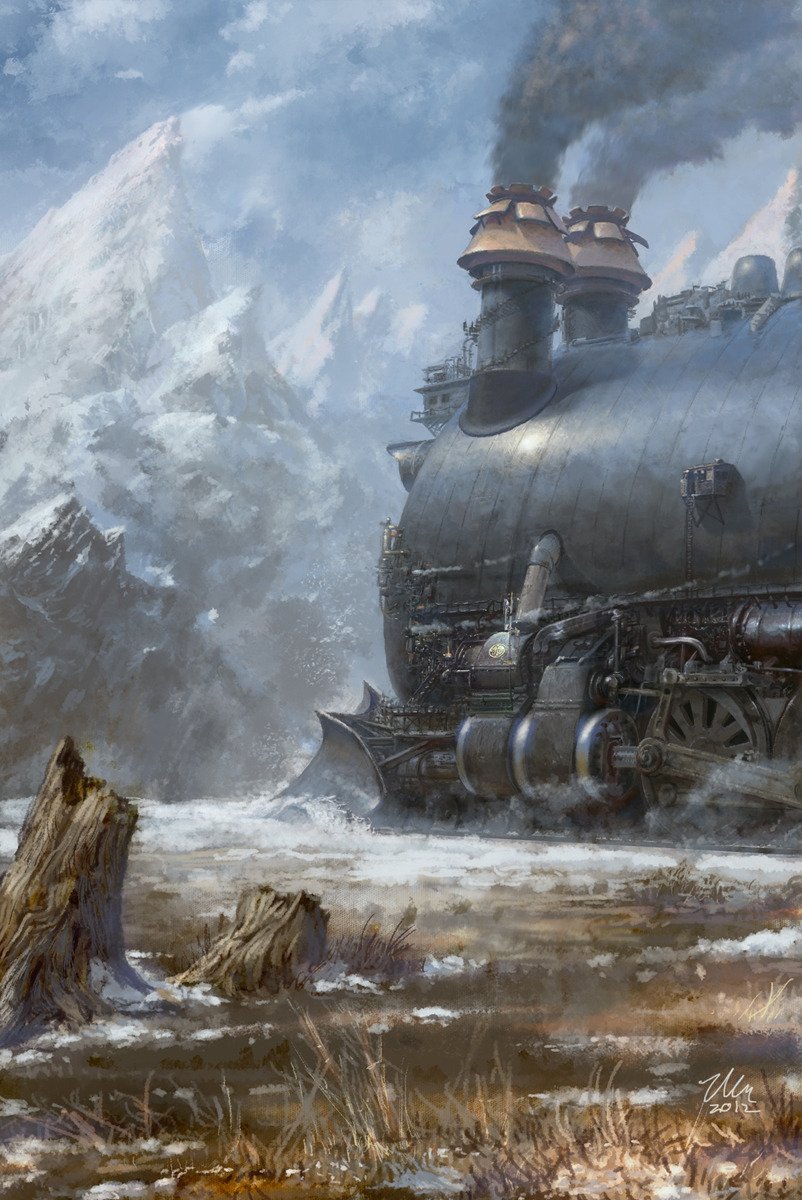 Download Sci Fi Train Art
