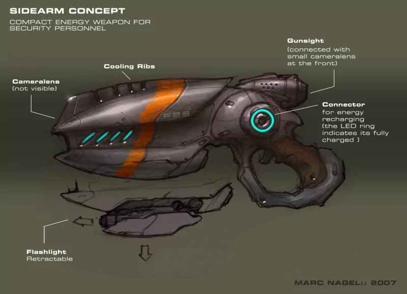  Sidearm Concept by marcnail