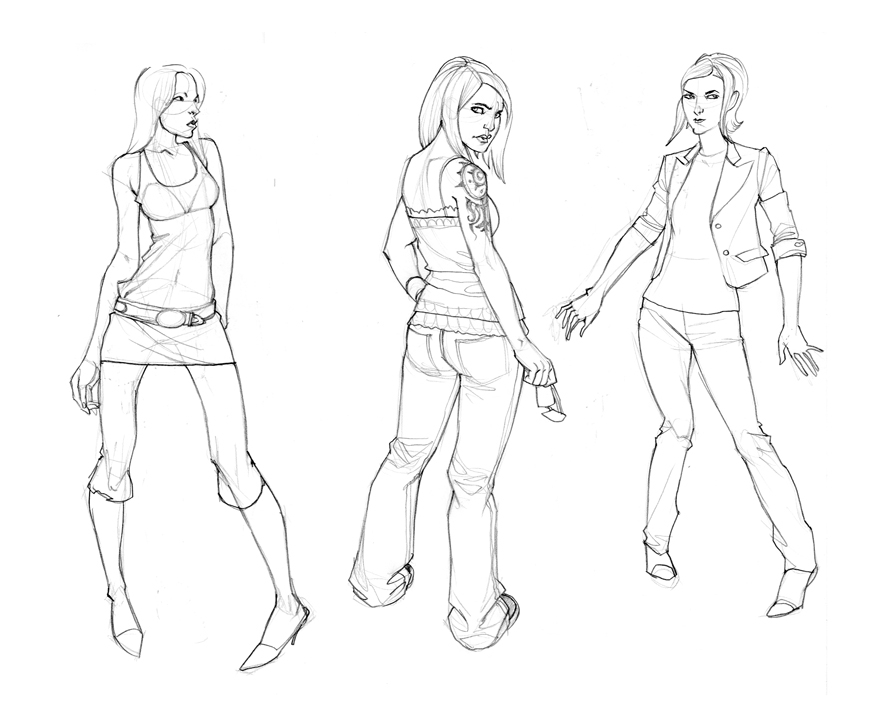 Clothed Figure Studies by Matt_Rhodes