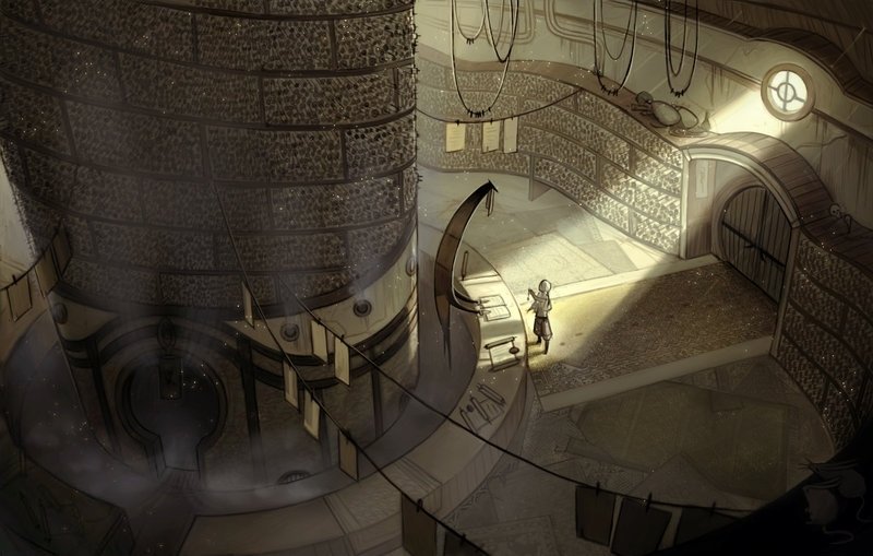 Download Man Made Building Library Fantasy Ancient Art