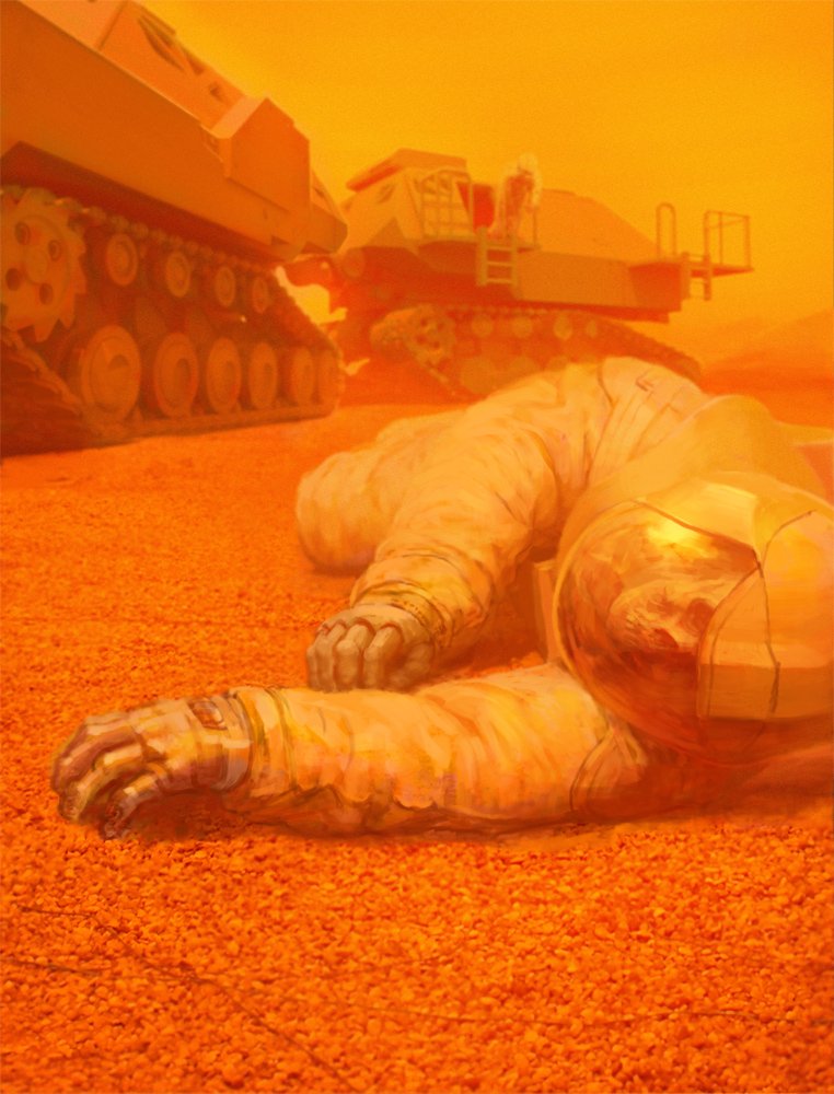 Download Sci Fi Death Space Astronaut Mars Art