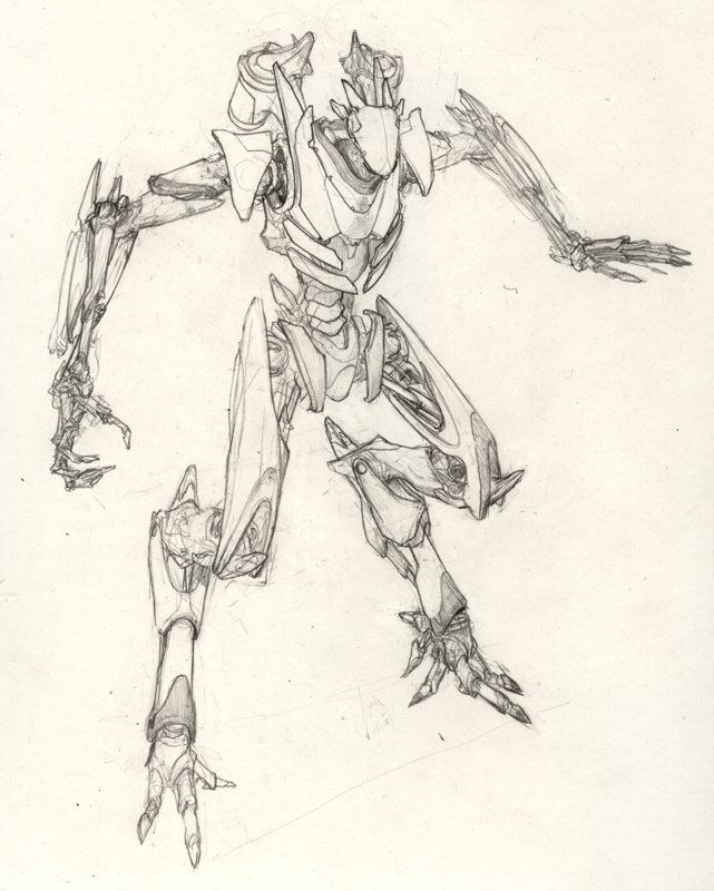 Download Sci Fi Sketch Robot Character Design Concept Art Art