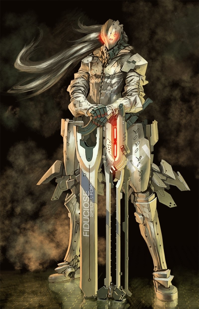 Download Sci Fi Warrior Robot Futuristic Armor Art