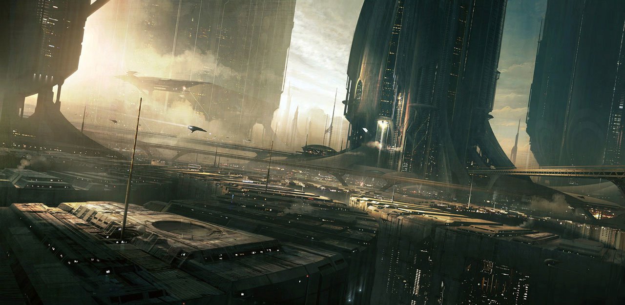 Sci Fi City Art