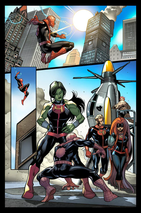 Comic Avenging Spider-Man Image