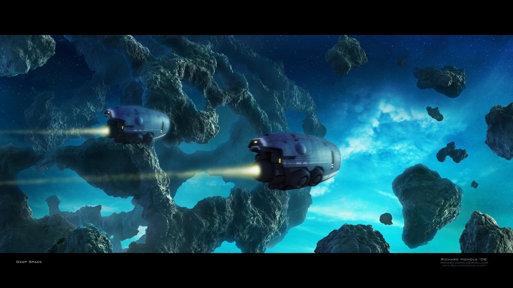 Download Sci Fi Spaceship Art