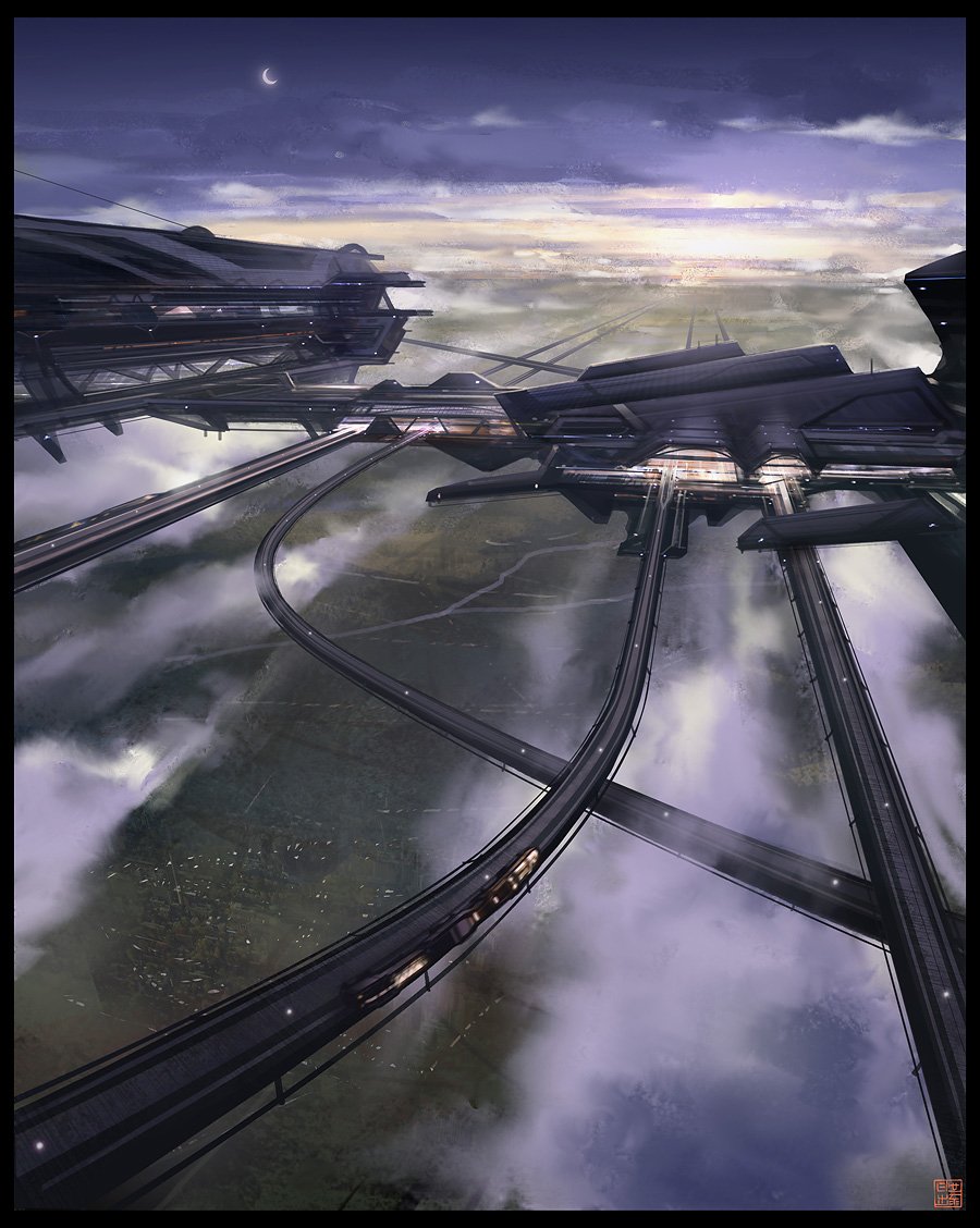 Download Sci Fi Spaceport Art