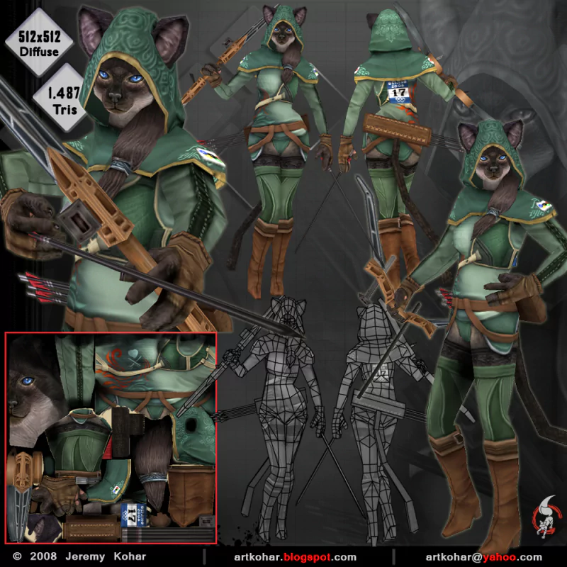  Cat Archer  by JeremyKohar