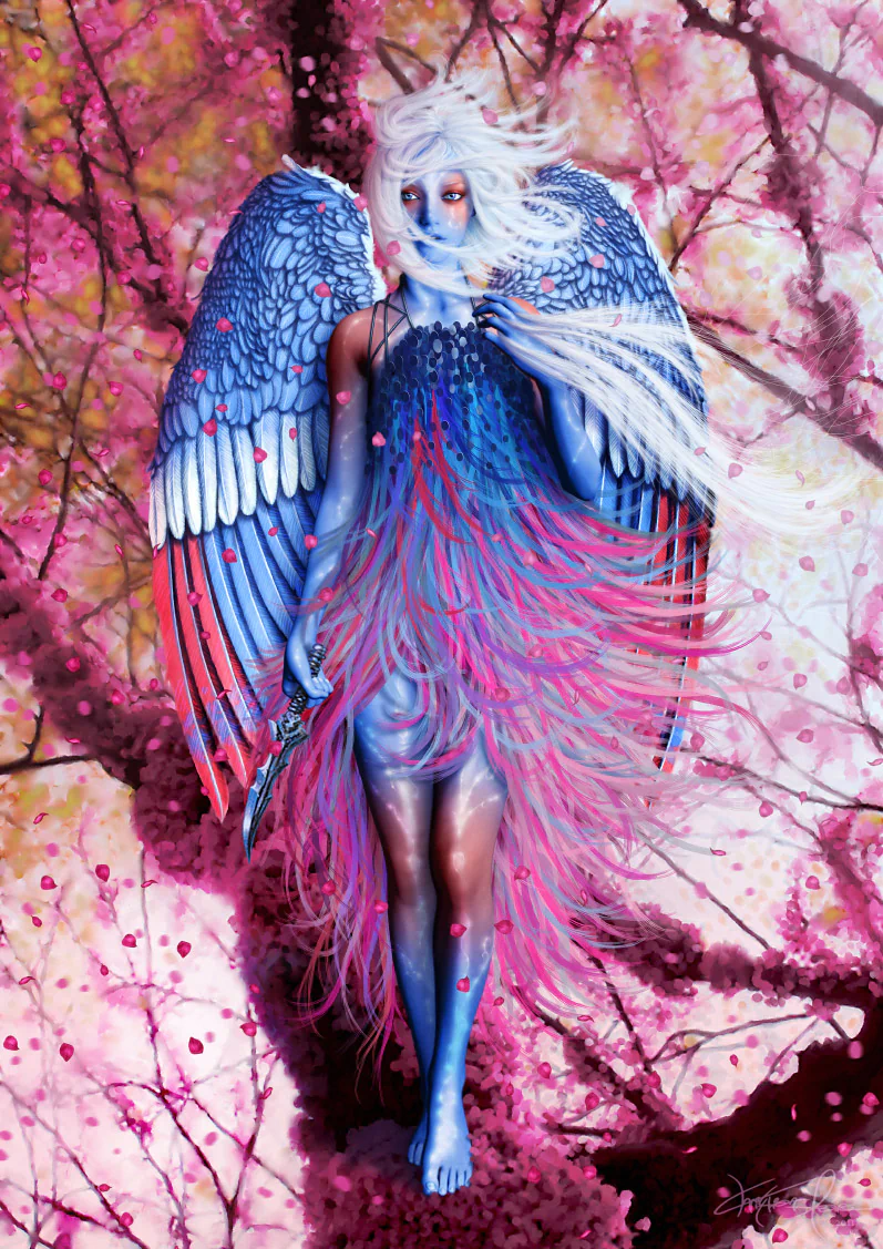  The Blue Bird by Christian Aare 