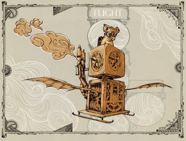 Download Storybook Fantasy Whimsical Steampunk Flight Art