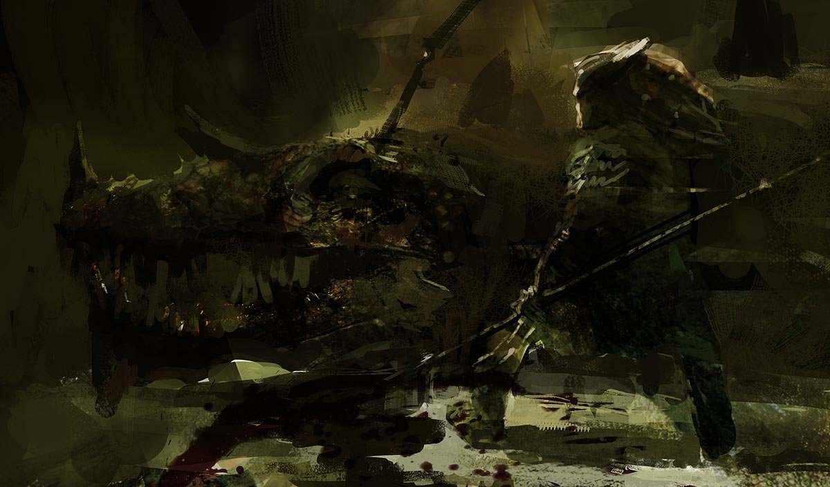 Download Fantasy Dragon Creature Warrior Dark Art Fantasy Warrior Art