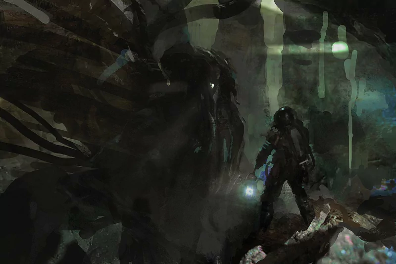  Cthulhu cave by MikkoK