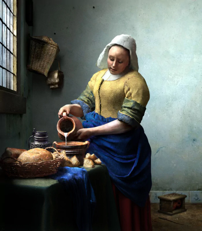  The Milkmaid by silk
