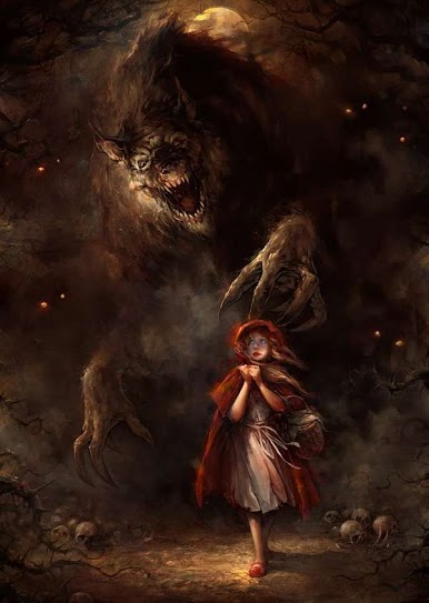 Fantasy Red Riding Hood Art