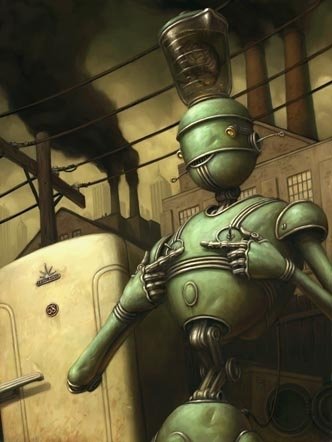 Download Sci Fi Robot Industrial Artistic Vintage Art