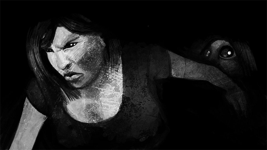 Download Dark Woman Fear Artistic Art