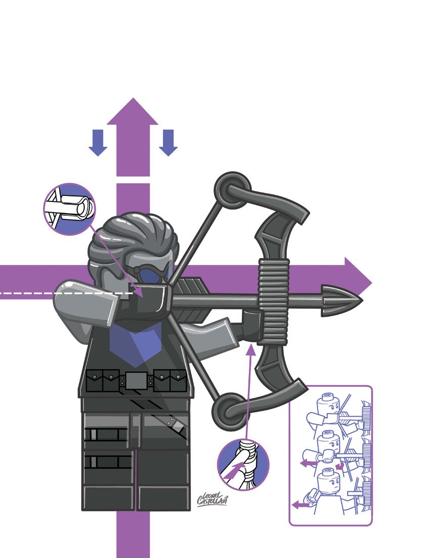Download Clint Barton Lego Marvel Super Heroes Comic Hawkeye Art