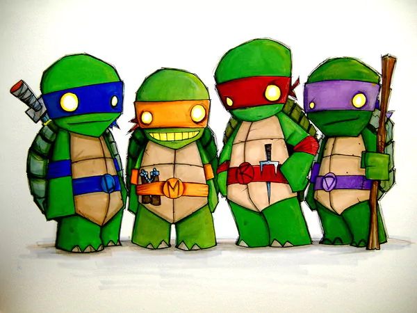 Comic Teenage Mutant Ninja Turtles cartoon turtles Image